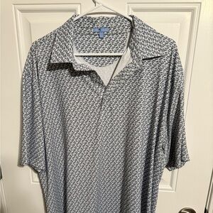 Genteal Duck Print Polo -XXL